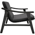 Miniatyrbillede 3 af 11: tectake Polyrattan havestol Treviso, træramme og polstring -  sort Black