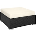 Miniatyrbillede 7 af 11: tectake Polyrattan loungesæt Las Vegas -  sort Black