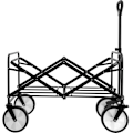 Miniatyrbillede 10 af 11: tectake Trækvogn foldbar Leon, bæreevne 80 kg -  sort Black