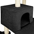 Miniatyrbillede 5 af 11: tectake Kradsetræ Lilou -  sort Black