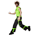 Miniatyrbillede 5 af 8: tectake Cool Raver kostume mand Green S