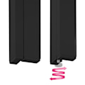 Miniatyrbillede 5 af 7: tectake Havebord Bianca 150x90x74,5cm -  sort/sort Black