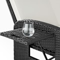 Miniatyrbillede 10 af 11: tectake Polyrattan havesofa Kreta med overtræk -  sort Black