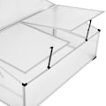 Miniatyrbillede 4 af 5: tectake Minidrivhus - 102 x 102 x 41 / 31 cm 102 x 102 x 41 / 31 cm Transparent
