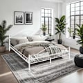 Miniatyrbillede 4 af 6: tectake Sengeramme med lamelbund, Klassisk - 200 x 180 cm White