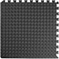 Miniatyrbillede 6 af 10: tectake Fitnessgulv med 24 brikker -  sort Black