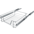 Miniatyrbillede 2 af 5: tectake Teleskopskuffe til køkken- og soveværelsesskabe - 50 cm 50 cm Grey