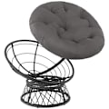 Miniatyrbillede 2 af 10: tectake Polyrattan havestol Gargano -  sort Black