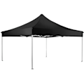Miniatyrbillede 4 af 11: tectake Easy up pavillon Olivia 3x3 m med 4 sidestykker -  sort Black