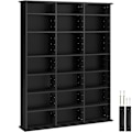 Miniatyrbillede 4 af 8: tectake Reol Stevie 105,5x19x136,5cm -  sort Black