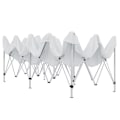 Miniatyrbillede 6 af 11: tectake Easy up pavillon Viola 3x6 m med 2 sidestykker -  hvid White