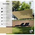 Miniatyrbillede 2 af 6: tectake Solsejl firkantet, beige - 360 x 360 cm 360 x 360 cm Beige