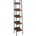 Miniatyrbillede 1 af 9: tectake Stigereol - 35,5 x 31,5 x 170,5 cm Dark brown