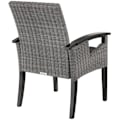 Miniatyrbillede 8 af 11: tectake Polyrattan havebord Taranto med 4 stole Rosarno -  grå Grey