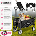 Miniatyrbillede 2 af 11: tectake Trækvogn foldbar Leon, bæreevne 80 kg -  sort Black