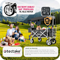 Miniatyrbillede 2 af 9: tectake Foldbar trækvogn Nico -  grå Grey