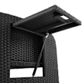 Miniatyrbillede 9 af 11: tectake Polyrattan havesofa Kreta med overtræk -  sort Black