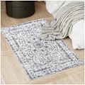 Miniatyrbillede 1 af 7: tectake Gulvtæppe Aliya, kort luv - 80 x 150 cm 80 x 150 cm Grey