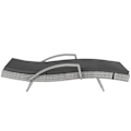 Miniatyrbillede 9 af 10: tectake Polyrattan liggestol Océane -  lysegrå Light grey