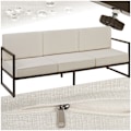 Miniatyrbillede 1 af 11: tectake Loungesofa Comosa, 3-personers, XXL-polstring Beige