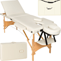 Miniatyrbillede 1 af 11: tectake Massagebriks med 3 zoner, polstring + taske -  beige Beige
