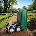 Miniatyrbillede 11 af 11: tectake Trækvogn Tummi, bæreevne 300kg Green