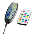 Miniatyrbillede 11 af 11: tectake Gamerstol Tartaros, LED, massagefunktion -  sort/azur Azure