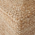 Miniatyrbillede 9 af 10: tectake Håndlavet puf Banno Cube i jute, firkantet, boho-stil Beige