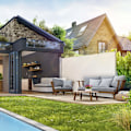 Miniatyrbillede 3 af 10: tectake Læhegn i aluminium og polyester - 180 x 300 cm Beige