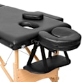 Miniatyrbillede 5 af 11: tectake Massagebriks med 3 zoner, polstring + taske -  sort Black
