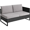 Miniatyrbillede 4 af 11: tectake Polyrattan loungesæt Ostuni -  sort Black