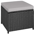 Miniatyrbillede 10 af 11: tectake Polyrattan havemøbelsæt Barletta -  sort Black
