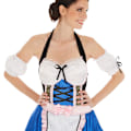 Miniatyrbillede 3 af 6: tectake Feminin tyrolerkjole kostume White S