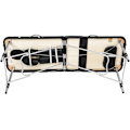 Miniatyrbillede 5 af 11: tectake Massagebriks i aluminium med 3 zoner, 5 cm polstring + taske -  sort Black