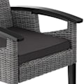 Miniatyrbillede 5 af 11: tectake Polyrattan havestol Rosarno -  grå Grey