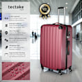 Miniatyrbillede 2 af 11: tectake Kuffertsæt Pucci 4 dele -  vinrød Wine red