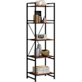 Miniatyrbillede 1 af 10: tectake Reol Manchester 47,5 x 34,5 x 151,5 cm -  Industrielt mørkt træ, rustikt Dark brown