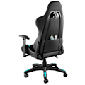 Miniatyrbillede 6 af 11: tectake Gamerstol Tartaros, LED, massagefunktion -  sort/azur Azure