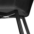 Miniatyrbillede 9 af 10: tectake Stol Marilyn velour -  sort Black