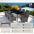 Miniatyrbillede 2 af 11: tectake Polyrattan loungesæt Menorca -  grå Grey