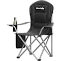 Miniatyrbillede 10 af 11: tectake Polstret campingstol MTX, sammenklappelig, med kopholder Black