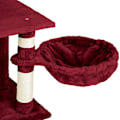 Miniatyrbillede 7 af 10: tectake Kradsetræ Mike -  vinrød Wine red