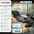 Miniatyrbillede 2 af 11: tectake Massagebriks med 3 zoner, polstring + taske -  sort Black