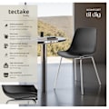 Miniatyrbillede 2 af 11: tectake Stol Mawe, ergonomisk, 120 kg -  sort/krom sort/krom