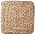 Miniatyrbillede 8 af 10: tectake Håndlavet puf Banno Cube i jute, firkantet, boho-stil Beige