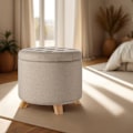 Miniatyrbillede 3 af 9: tectake Skammel Suna med opbevaringsplads -  sand Sand