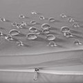 Miniatyrbillede 9 af 9: tectake Polyrattan puf med hynde -  sort/grå Grey