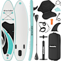 Miniatyrbillede 7 af 11: tectake Paddleboard Zenon, 2 i 1 oppustelig -  hvid/turkis Turquoise