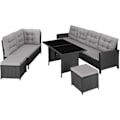 Miniatyrbillede 5 af 11: tectake Polyrattan havemøbelsæt Barletta -  sort Black