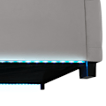 Miniatyrbillede 9 af 11: Sengeramme med LED-strips og opbevaring - mørkegrå,180 x 200 cm Dark grey